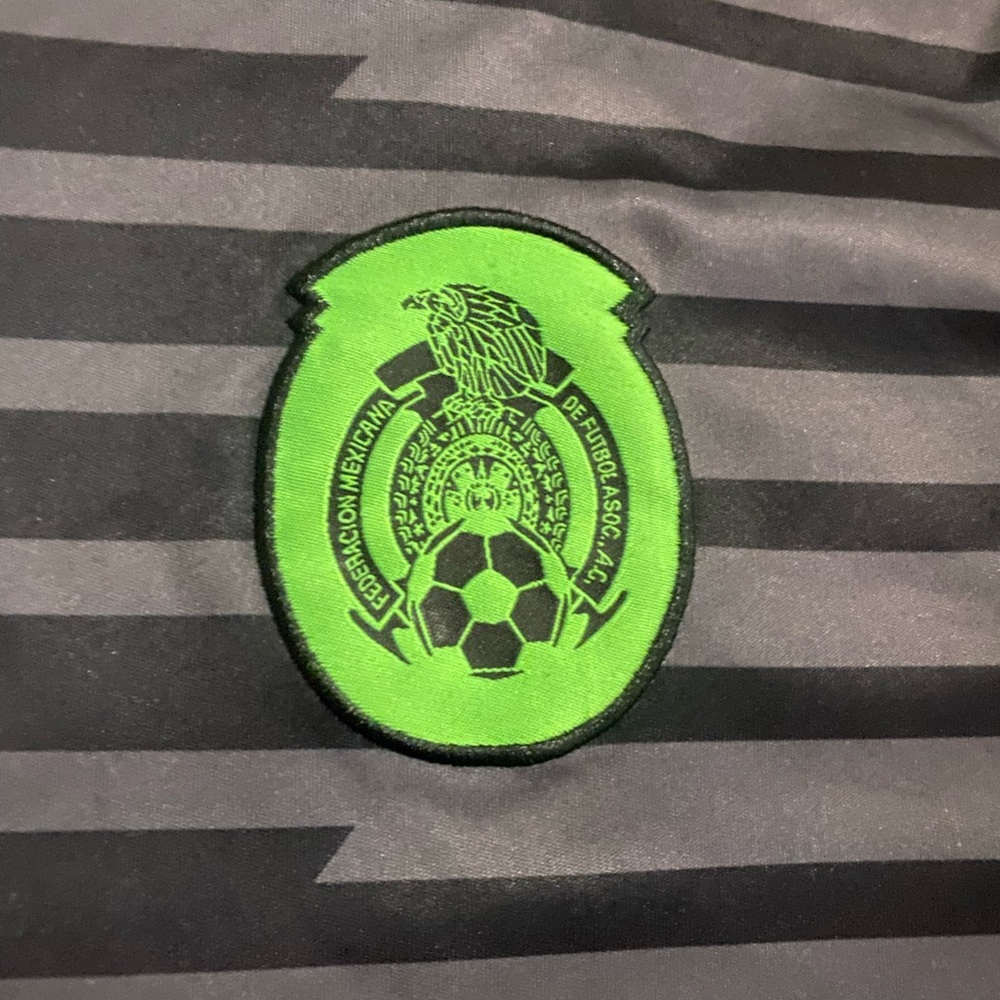 Men's Federacion Mexicana De Futbol Jersey Shirt Black / Gray Green XLarge Lada - Picture 4 of 5